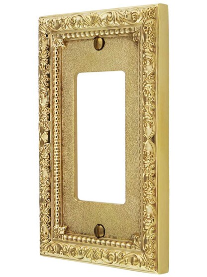 Floral Victorian GFI Cover Plate.